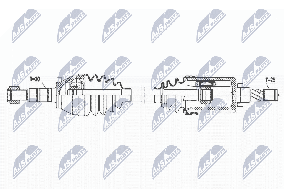 DRIVE SHAFT NPW-PL-117 FOR OPEL INSIGNIA/B/Sports/Tourer/Grand B15SFT 1.5L 4cyl - Image 4