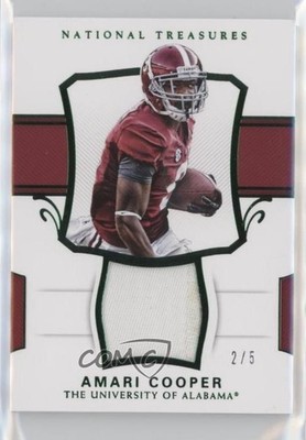 2018 Panini National Treasures Collegiate Materials Emerald 2/5 Amari Cooper uk2
