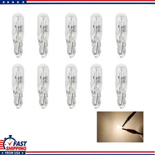 12v 1.2w T5 Wedge Light Bulbs Car Dashboard Gauge Side White 10 Pcs