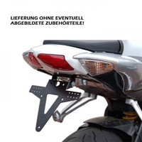 Kennzeichenhalter Suzuki GSX R 600 750 Bj. 08 10 Verstellbar Schwarz Inkl. Refle