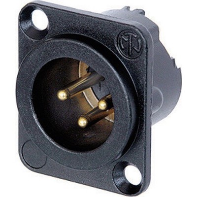 Neutrik NC3MD-LX-B XLR-Steckverbinder Flanschstecker, Kontakte gerade Polzahl...