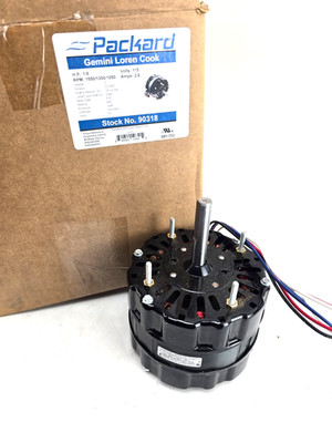 Packard 90318 5.12'' Dia. Motor 1/8 HP, 115 Volt, 1550/1300/1050 RPM Motor