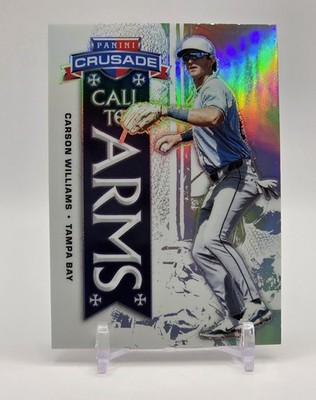 2025 Panini Crusade CARSON WILLIAMS Call To Arms Silver Prizm RAYS #3