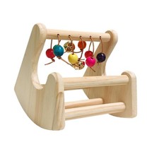 Rocking Bird Perch Toy Parrot Perches Unique Cage Accessories Exercise Bird Toy