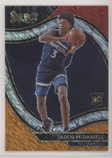 2020 Panini Select Courtside Red White Orange Shimmer Prizm Jaden McDaniels 6er