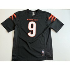 Kids Cincinnati Bengals Joe Burrow 9 Black NFL Jersey Youth Large 14/16