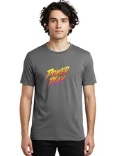 Power-Play-1 Mens Graphic Tee, 100% Cotton, Casual Summer Wear