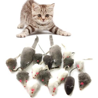 Katzenspielzeug Mäuse Spielzeug Mouse Katze Haustier Weich Flauschig für Katz...