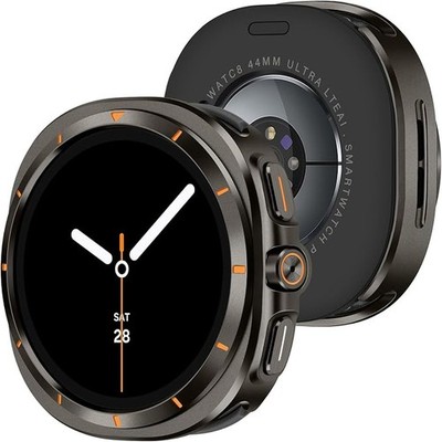 1 Pack Rugged Case for Samsung Galaxy Watch 8 44mm Back Cover Metal Bumper Shock