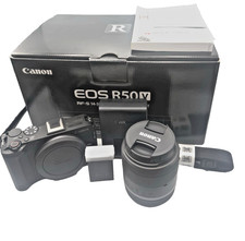 Open Box Canon EOS R50 V Mirrorless Camera w/RF-S 14-30mm F4-6.3 IS STM PZ Lens