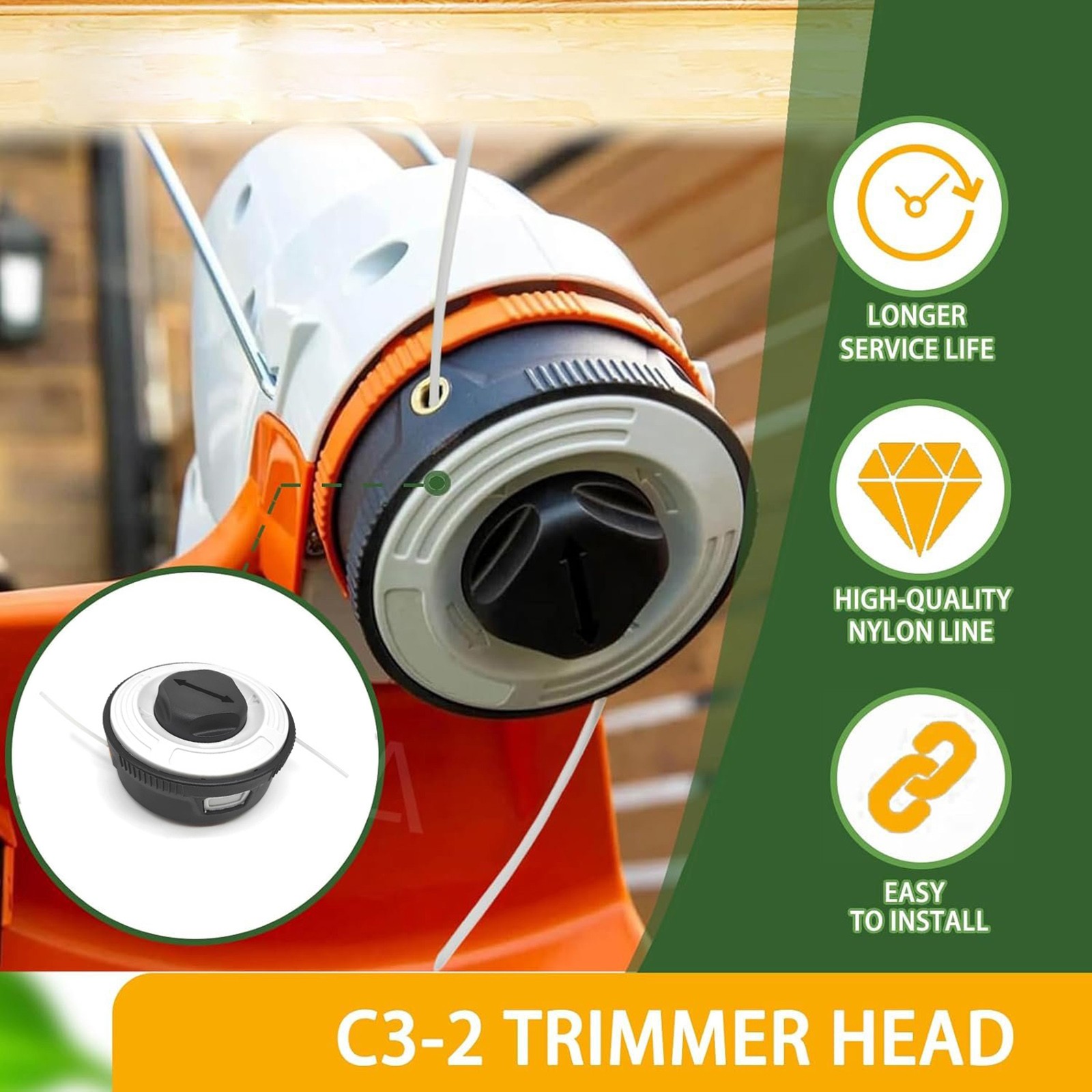 For Stihl Trimmer Head Replacement 4009 710 2106 FSA 57 (5 Serial) 2020+ Models