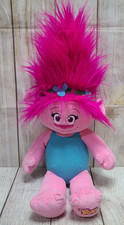 Build A Bear BABW Trolls Plush Poppy Stuffed Animal Toy Pink Blue 22" 2016 Flaws