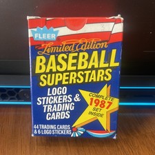 1987 Fleer Baseball Limited Edition BASEBALL SUPERSTARS 44 Card Set Sealed