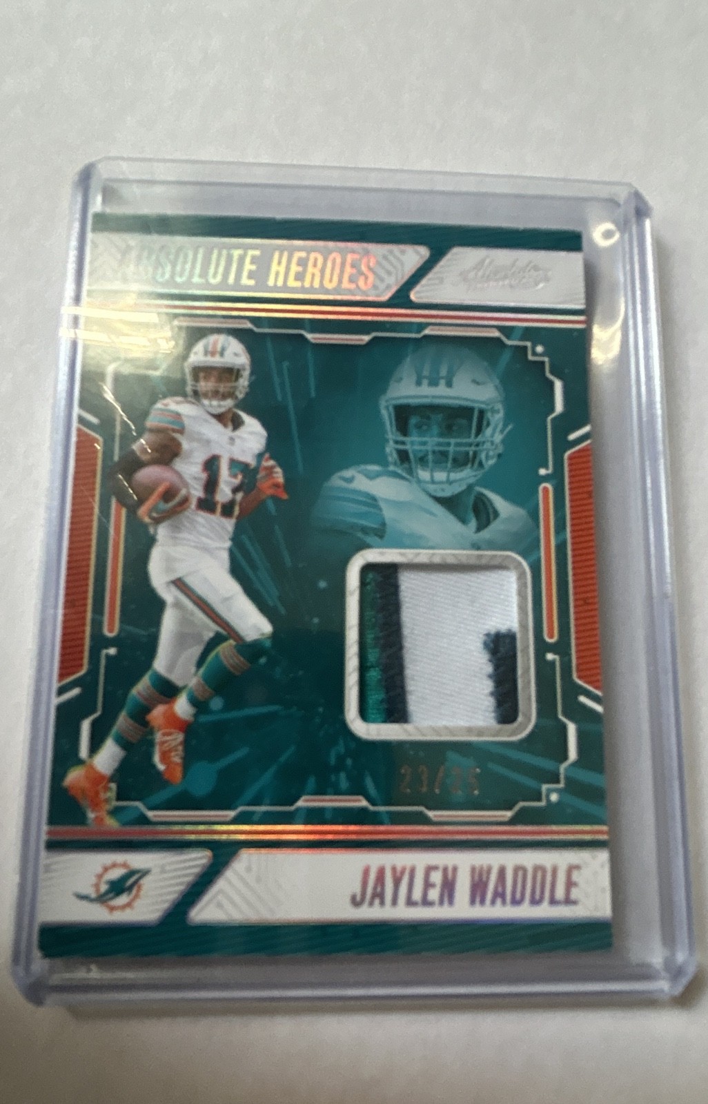 2024 Panini Absolute - Jaylen Waddle #AHM-JWE Holo Silver /25 (MEM)