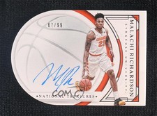 2016 National Treasures Collegiate Basketball 67/99 Malachi Richardson Auto 2ct
