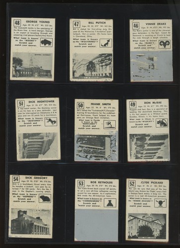 1951 Topps Magic Football Complete Set (75/75) Janowicz Wade - Picture 12 of 24