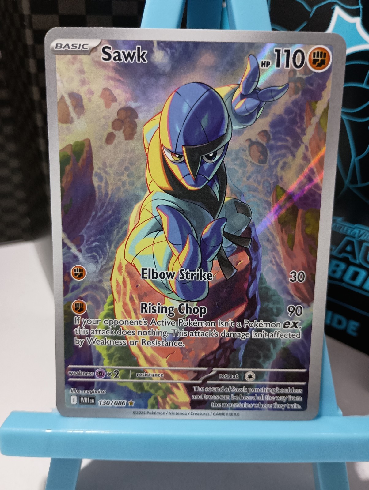 Pokemon TCG - Sawk - 130/086 - Illustration Rare - SV: White Flare