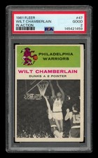 1961-62 Fleer Set-Break # 47 Wilt Chamberlain In Action PSA 2 GOOD