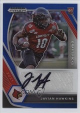 2021 Panini Prizm Draft Picks Blue 10/149 Javian Hawkins #DPA-JAH Auto hg6