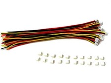 10 Sets Mini Micro ZH 1.5 3-Pin JST Connector with Wires Cables