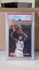 1993 HOOPS FACE TO FACE #FTF1 SHAQUILLE O'NEAL-DAVID ROBINSON PSA 8