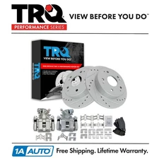 TRQ Performance Rear Brake Pad & Rotor Kit Fits 2002-2006 Acura RSX