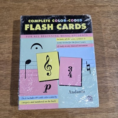 Complete Color-Coded Flash Cards for All Beginning Music Students