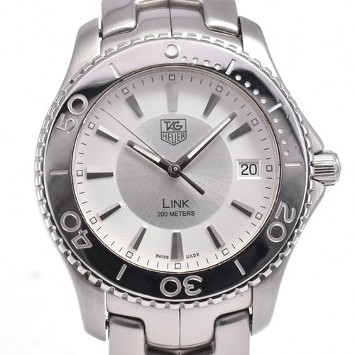 TAG HEUER Link WJ1111-0 Date Silver Dial Quartz Men's Watch I#144914