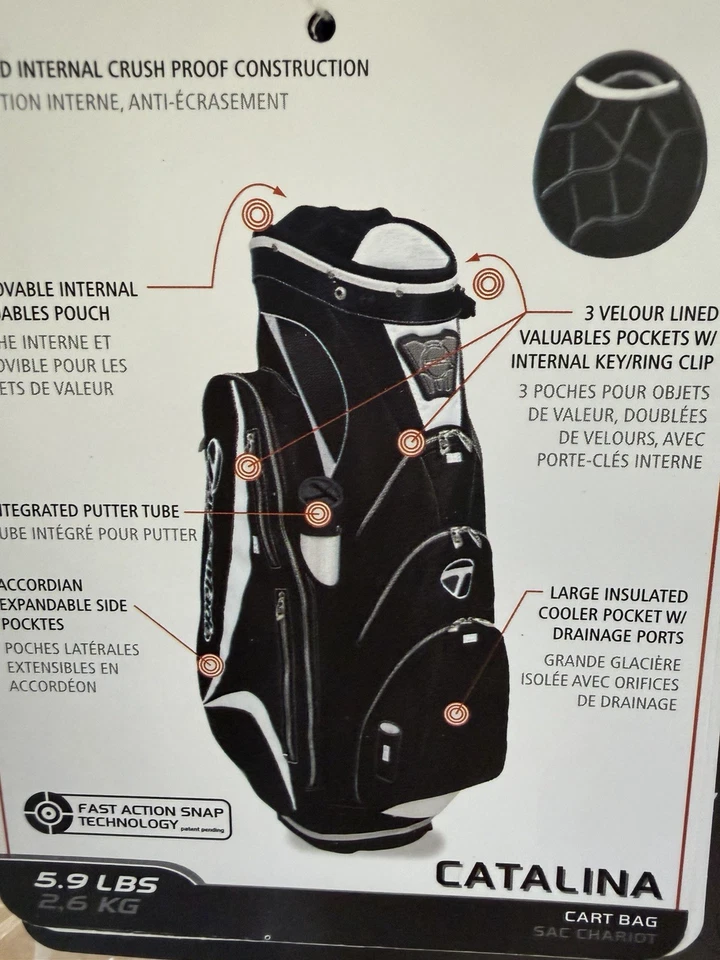 Carro de golf TaylorMade bolsa Catalina nuevo con etiquetas azul Foto 2 de 4