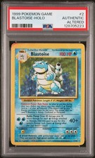 PSA AuthAlt 1999 Set Base Blastoise 2/102 Holo Foil Pokemon WOTC Unlimited Raro