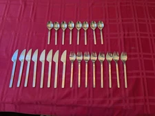 Luftansa Stainless Flatware 8 Place Settings 24 Total Pieces Nice