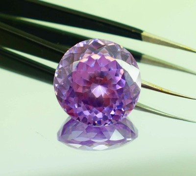 Natural Ceylon Purple Sapphire 6.25 Ct Round Cut Certified Loose Gemstone