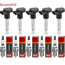 5x MEAT & DORIA Zündspule + CHAMPION Zündkerze für Fiat Coupe FA/175 2.0 20V