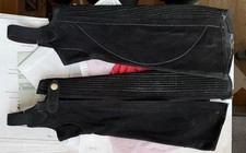 Dublin Children's Suede II Half Chaps Black Size Small Excellent Condition Used