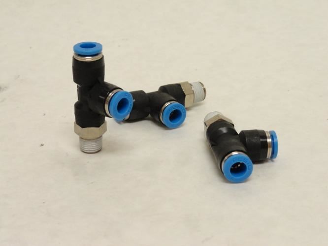 209668 New-No Box; Festo QSTL-1/8-6 Lot-3 T-Fitting 153118; 6mm Tube x R1/8