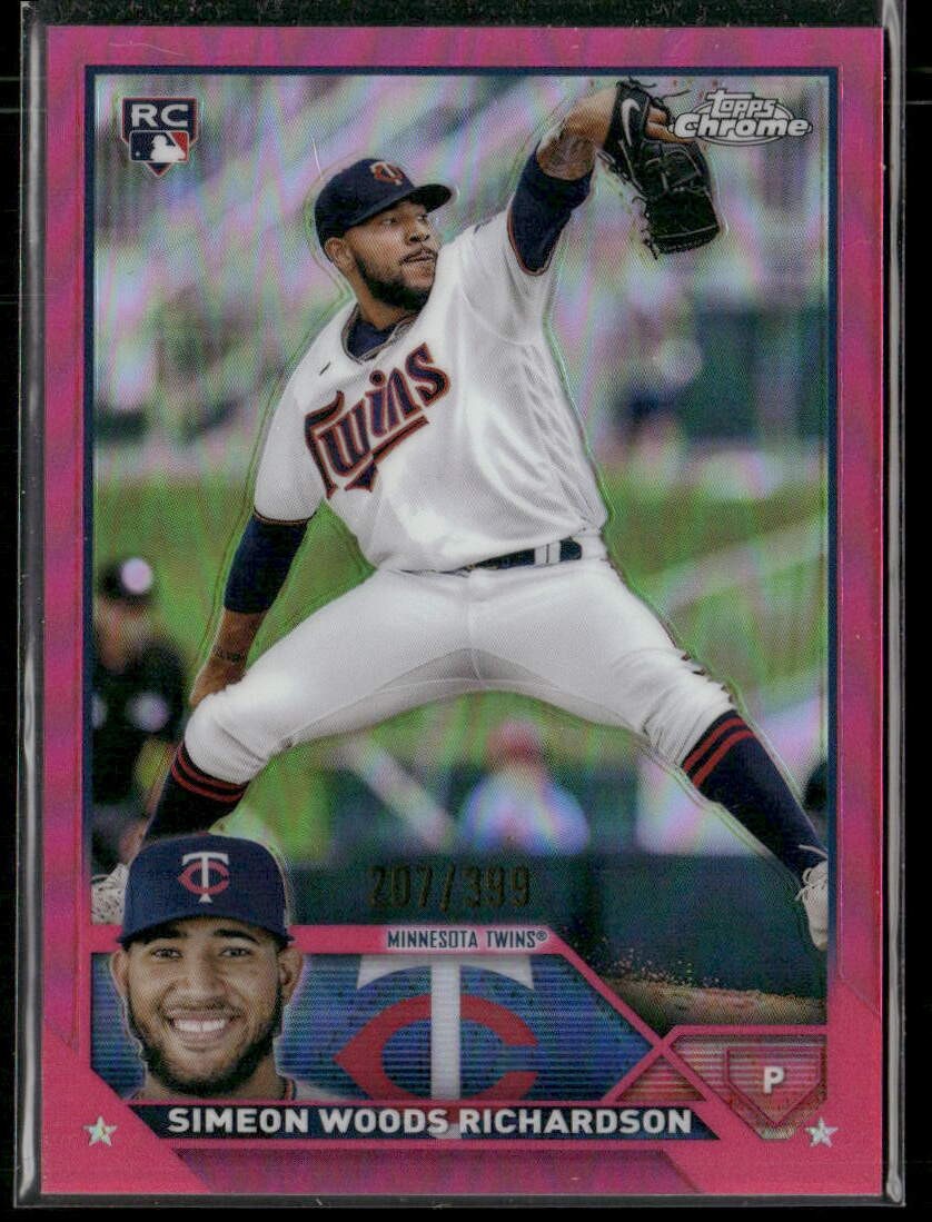 2023 Topps Chrome #173 Simeon Woods Richardson Magenta Refractors #/399