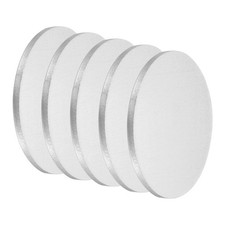 5Pcs Aluminum Disc 2" 50mm Dia 0.1" 2.5mm Thick Round 6061 Aluminum Sheets