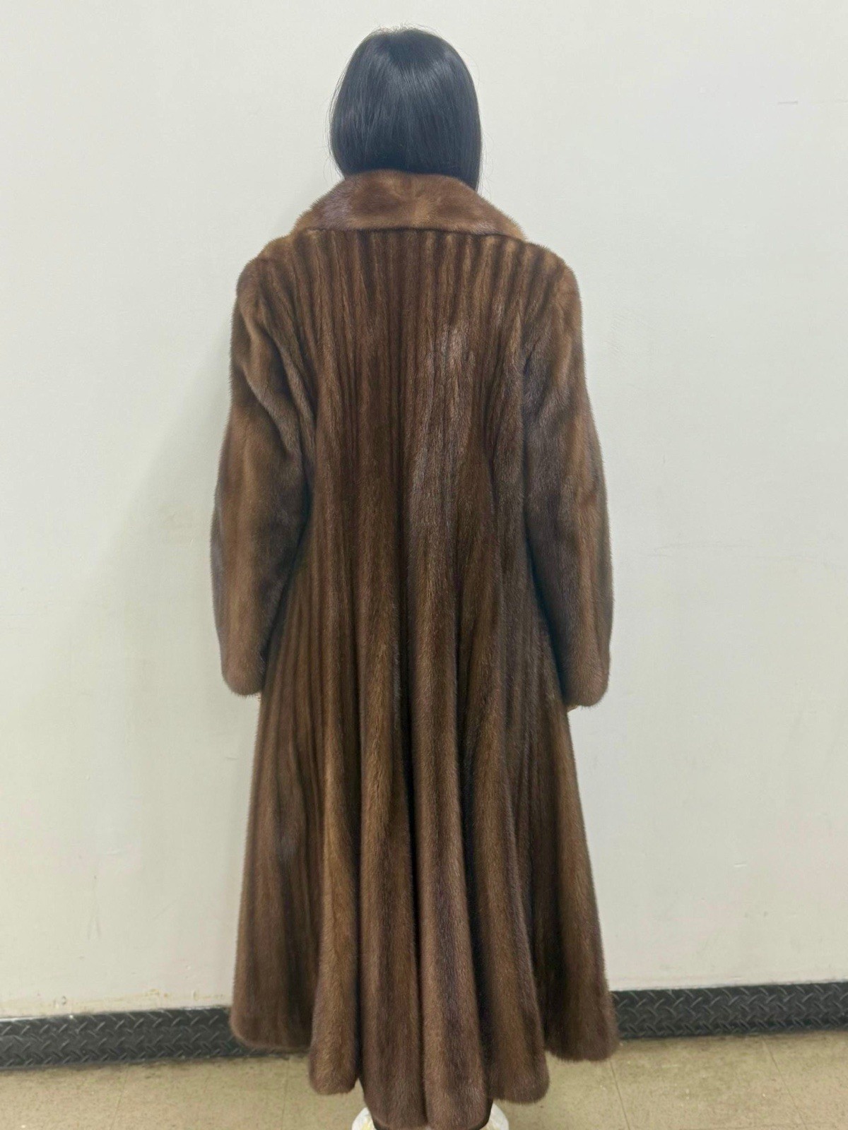 Webfurs Brown Luna Mink Fur Coat Swing Design Size 10 Furs | eBay