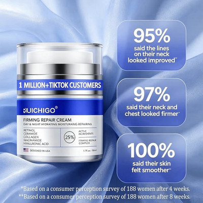 RUICHIGO Firming Repair Cream Day & Night Retinol Face/Neck 1.7 fl oz