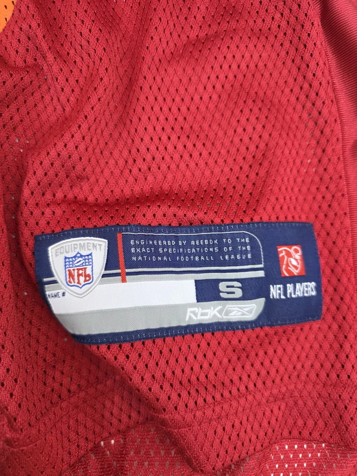 Camiseta deportiva de práctica Reebok Cincinnati Bengals Carson Palmer roja QB adulto pequeña Foto 3 de 4