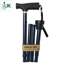 Walk On Non Slip Walking Stick Cane Ergonomic Folding Adjustable Long Or Short