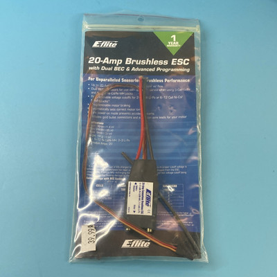 E-flite 20A Sensorless Brushless Electronic Speed Controller ESC EFLA311B
