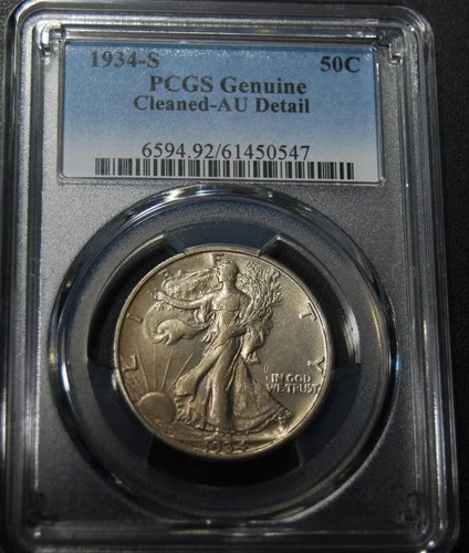 1934 s Walking Liberty Half Dollar - PCGS AU Details