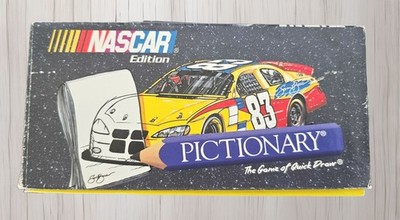 Pictionary NASCAR Edition The Game Of Quick Draw 2001 USAOpoly 