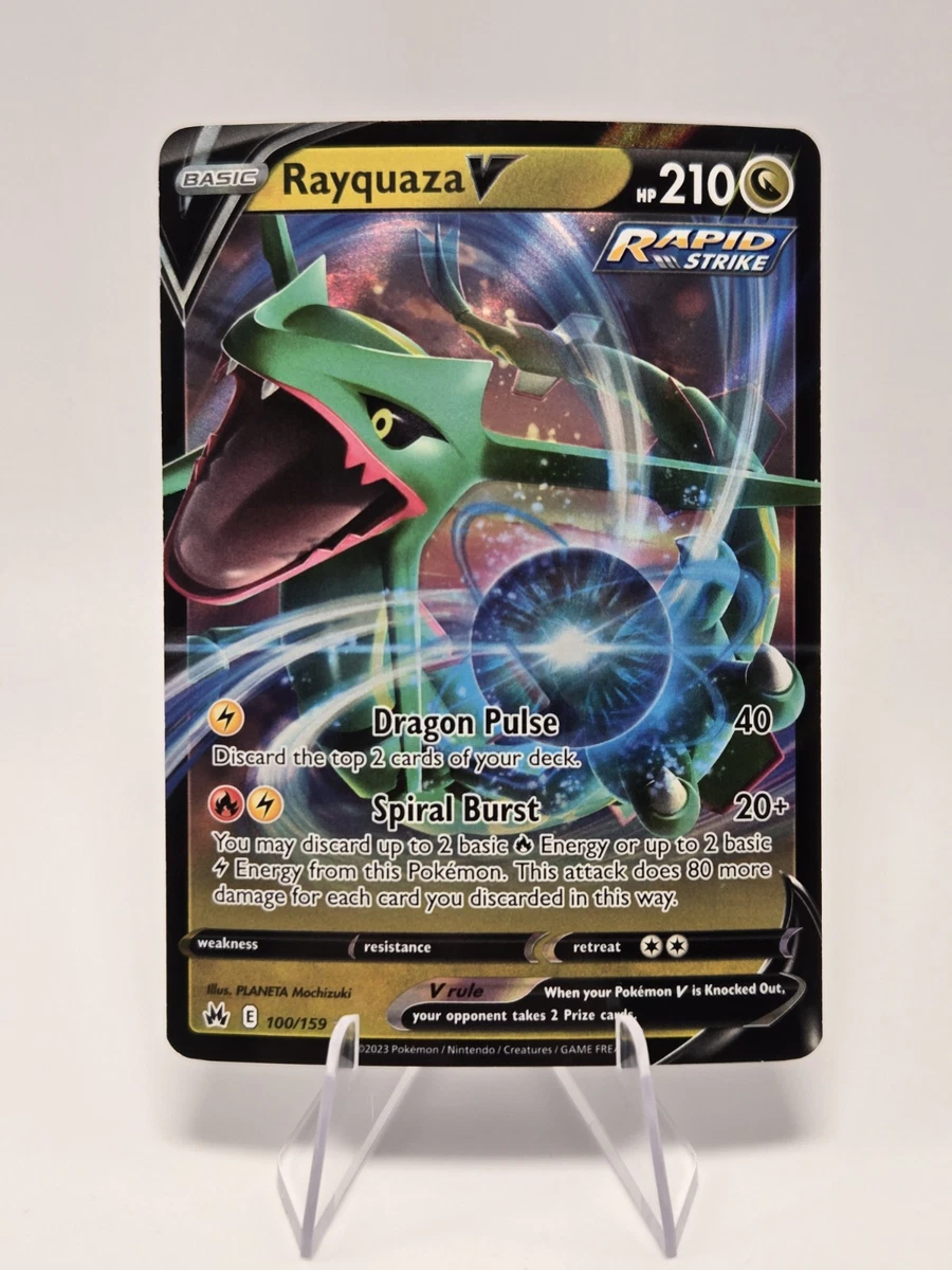 Rayquaza V 100/159 Crown Zenith for sale | eBay