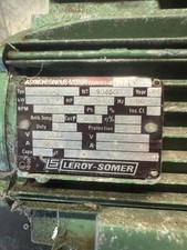 single phase leroy somer electric motor. Good condition surplus to requirements.