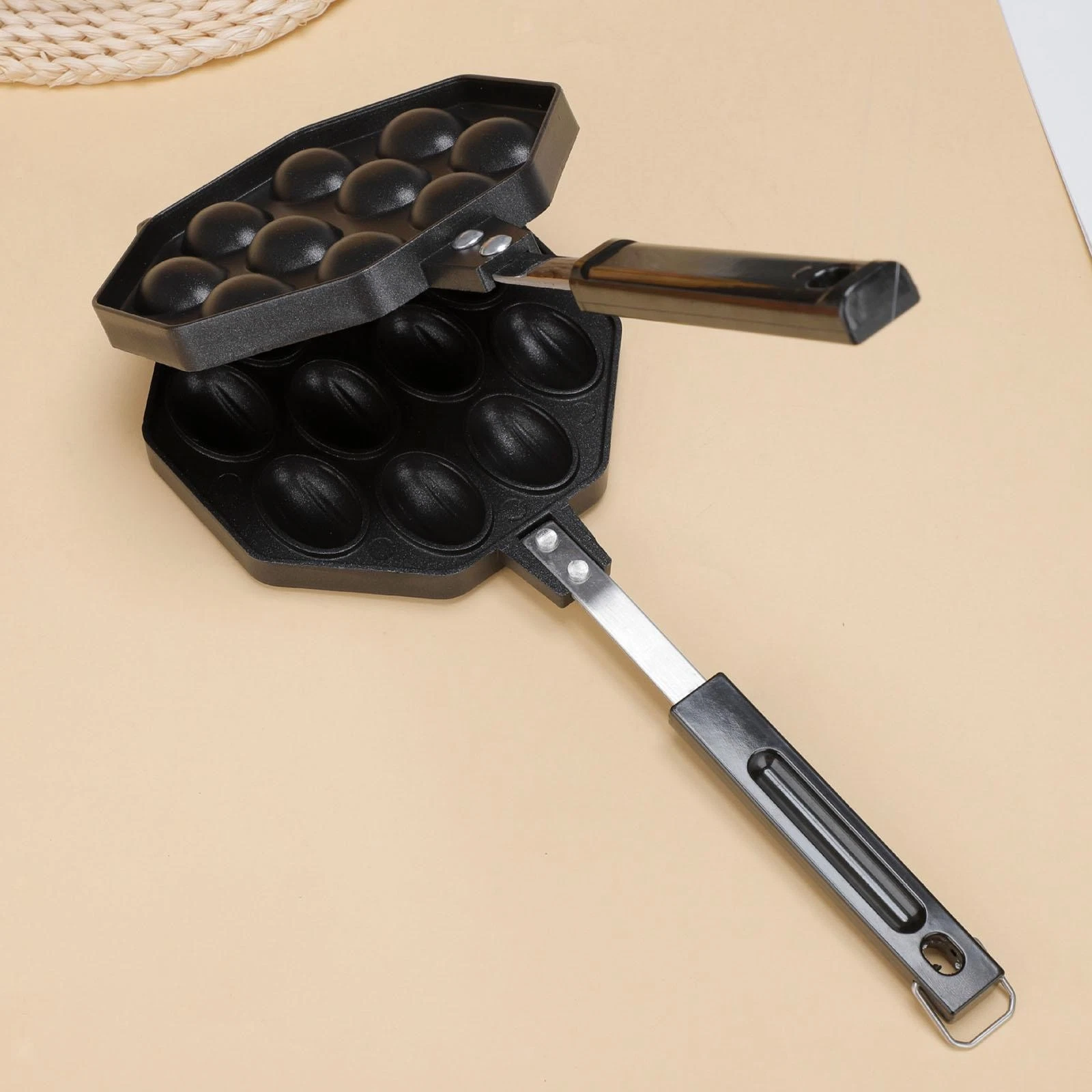 10 Holes Takoyaki Pan Stuffed Pancake Pan Baking Pan