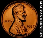 1957 Lincoln Wheat Cent - Red Choice Gem Proof  Lustrous  No Reserve  #G8883