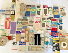 VTG Sewing Notions Lot Binding Bias Hem Tape Needles Elastic Most Still In Pkg