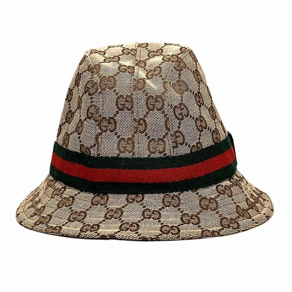 帽子 GUCCI 00's Sherry line GG bucket hat GUCCI Sherry Line Bucket Hat in GG Canvas, Unisex, Free